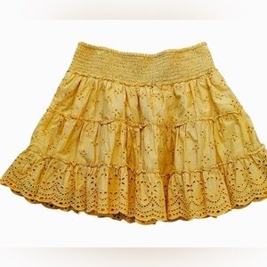 American Eagle oufitters Eyelet Ruffle Mini Skirt